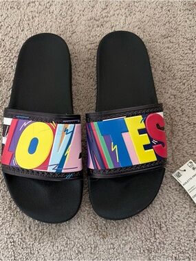 Adidas x Kris Andrew - Pride Adilette Slide Sandals GX6389 Men's Size 10 - LGBTQ